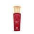'Infinite Love' perfume bottle with gold cap on a white background with 'Asateer' branding