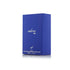 Blue box of 'Adore Blue' perfume on a white background branded Arabian Oud