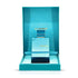 Amber Oud Aqua Dubai perfume bottle with packaging on a white background