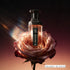 Mystery Extrait de Parfum elegant perfume bottle branded Faan Perfumes placed on a rose featured by 'ArabiaScents'