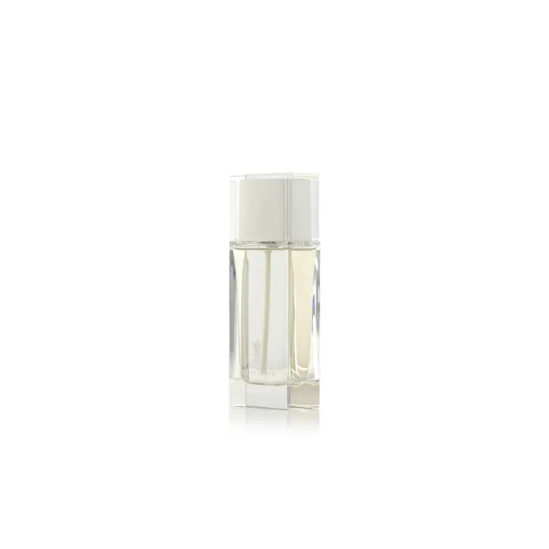 Arabian Cologne White perfume bottle with white cap and label on a white background by Arabian oud @ ArabiaScents