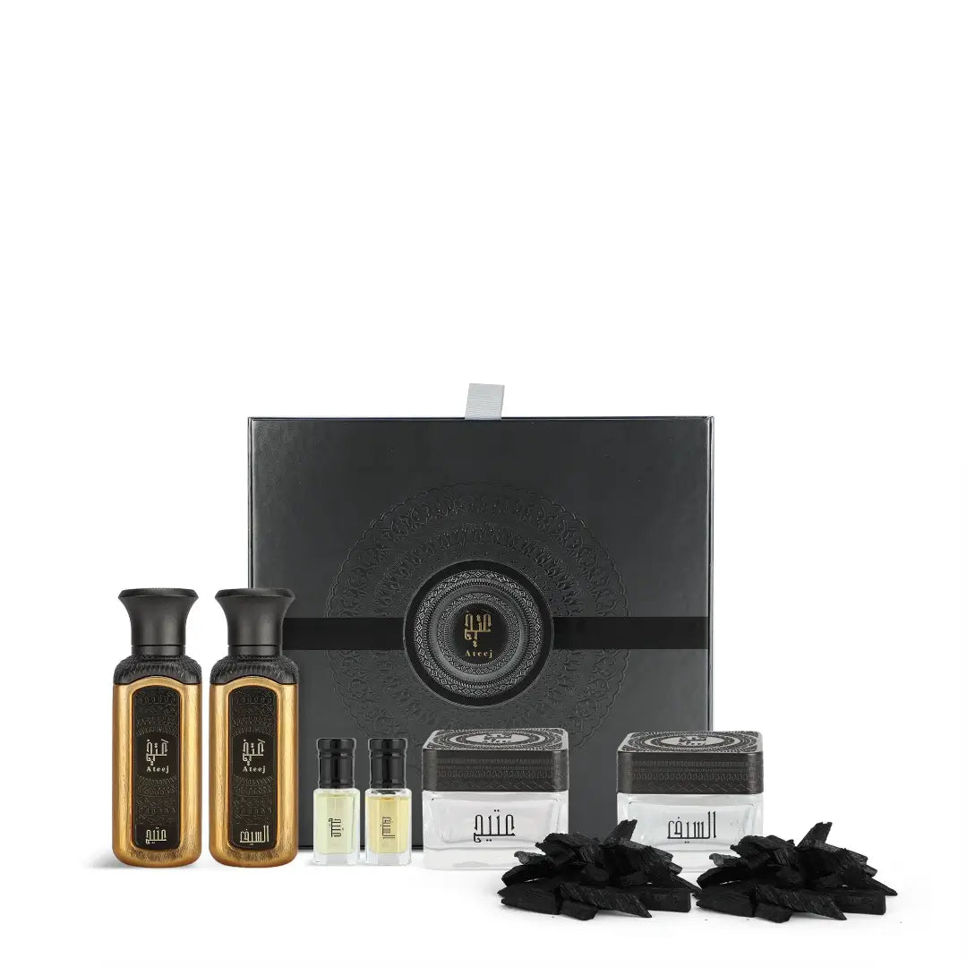 'Ateej Signature box' on a white background with Ateej branding