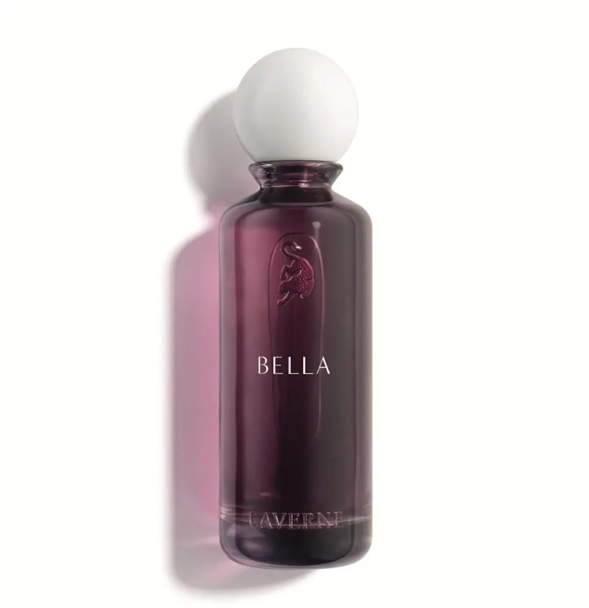 'Bella' perfume bottle in a white background with 'Laverne' branding