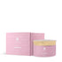 'Blossom Scented Body Powder' by Asateer pink container with a gold lid on a white background