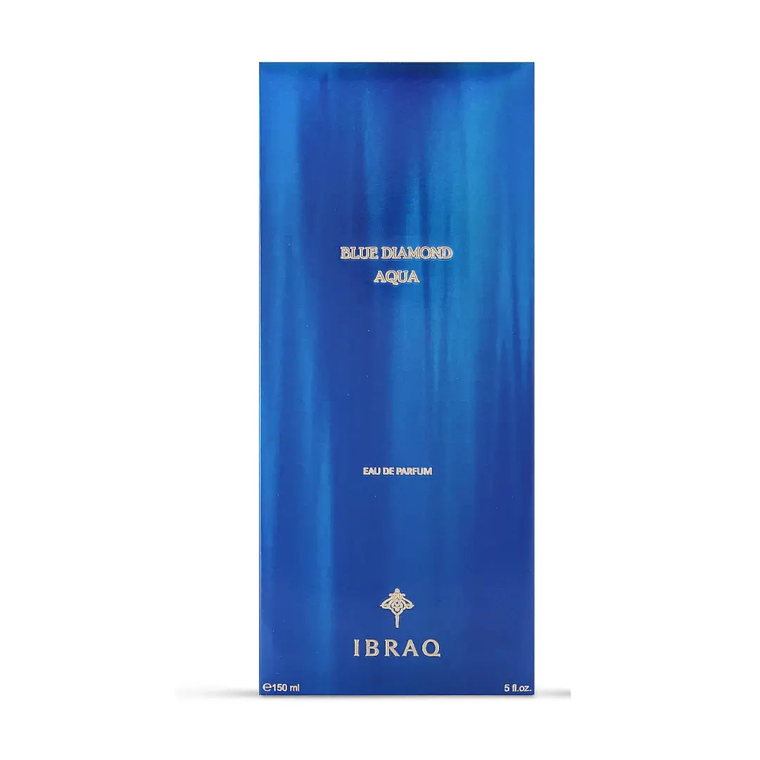 Blue Diamond Aqua perfume packaging by Ibraq on a white background