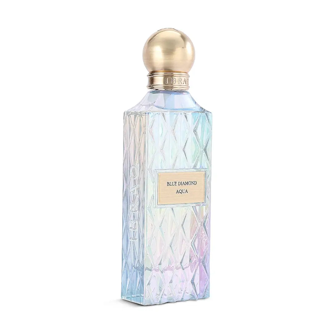 Blue Diamond Aqua perfume bottle by Ibraq on a white background