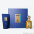 'Blue Ocean Body Oud' set on a white background with 'ASQ' branding featured by 'Arabiascents'