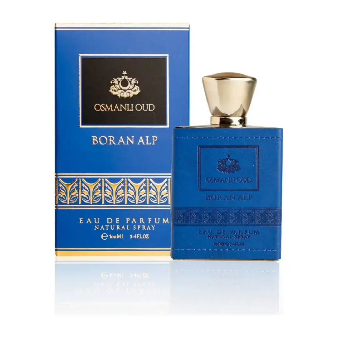 Osmanli Oud Boran Alp Eau de Parfum bottle and packaging on a white background