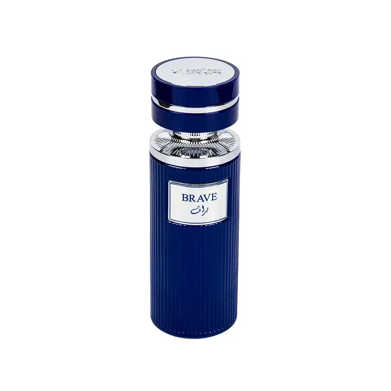 'Brave' perfume bottle in a white background with 'Oud Elite' branding 