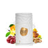 Caramel Latte perfume bottle with floral and fruit elements with Le Bonheur branding on a white background featured on ArabiaScents