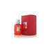 'Cherry Bubbles' Red perfume bottle and packaging on a white background branded Arabian Oud