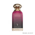 'Dkhoon Rose' Perfume bottle with gold cap and dark pink body branded Dkhoom Emirates on a white background, featured on 'ARABIASCENTS'