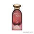 'Doha skyline' perfume bottle on a white background with 'Dkhoon Emirates' branding featured by 'Arabiascents'
