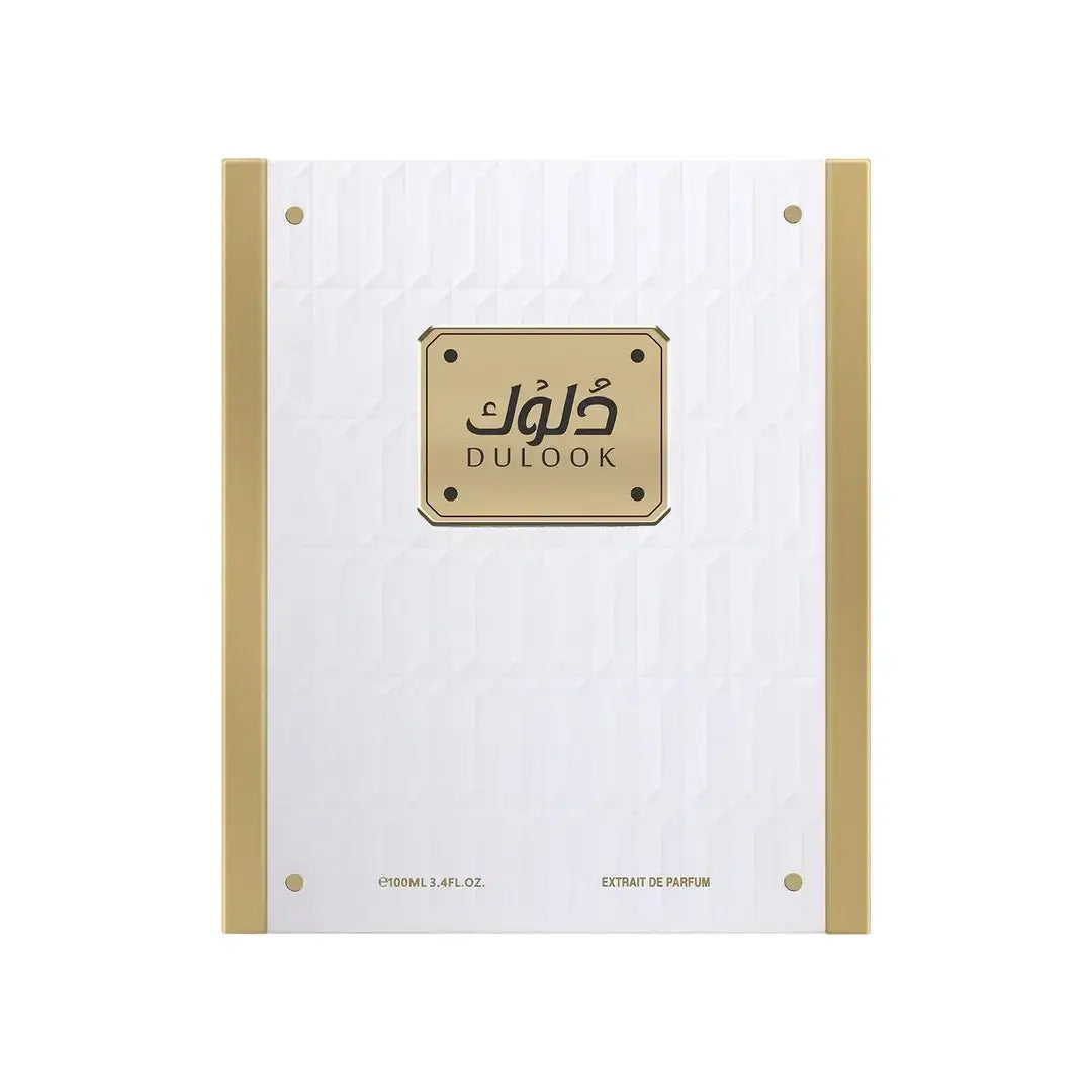 'Dulook' packaging in a white background with 'Ahmed Al Maghribi' branding