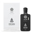 'El Heaba Intense' Black perfume bottle and packaging with 'DKHAN Fragrances' branding on a white background