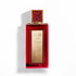 'Filaria Oud' Red and gold perfume bottle with intricate design on a white background branded Abdul Samad Al Qurashi