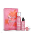 Gissah Flower Power hair mist set with packaging on a white background