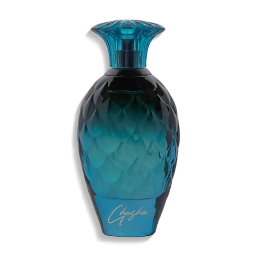 'Ghasha' perfume bottle on a white background with 'Junaid' branding