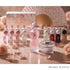 'Glamour World' set perfume & Powder bottles with 'Laverne' branding featured by 'Arabiascents'