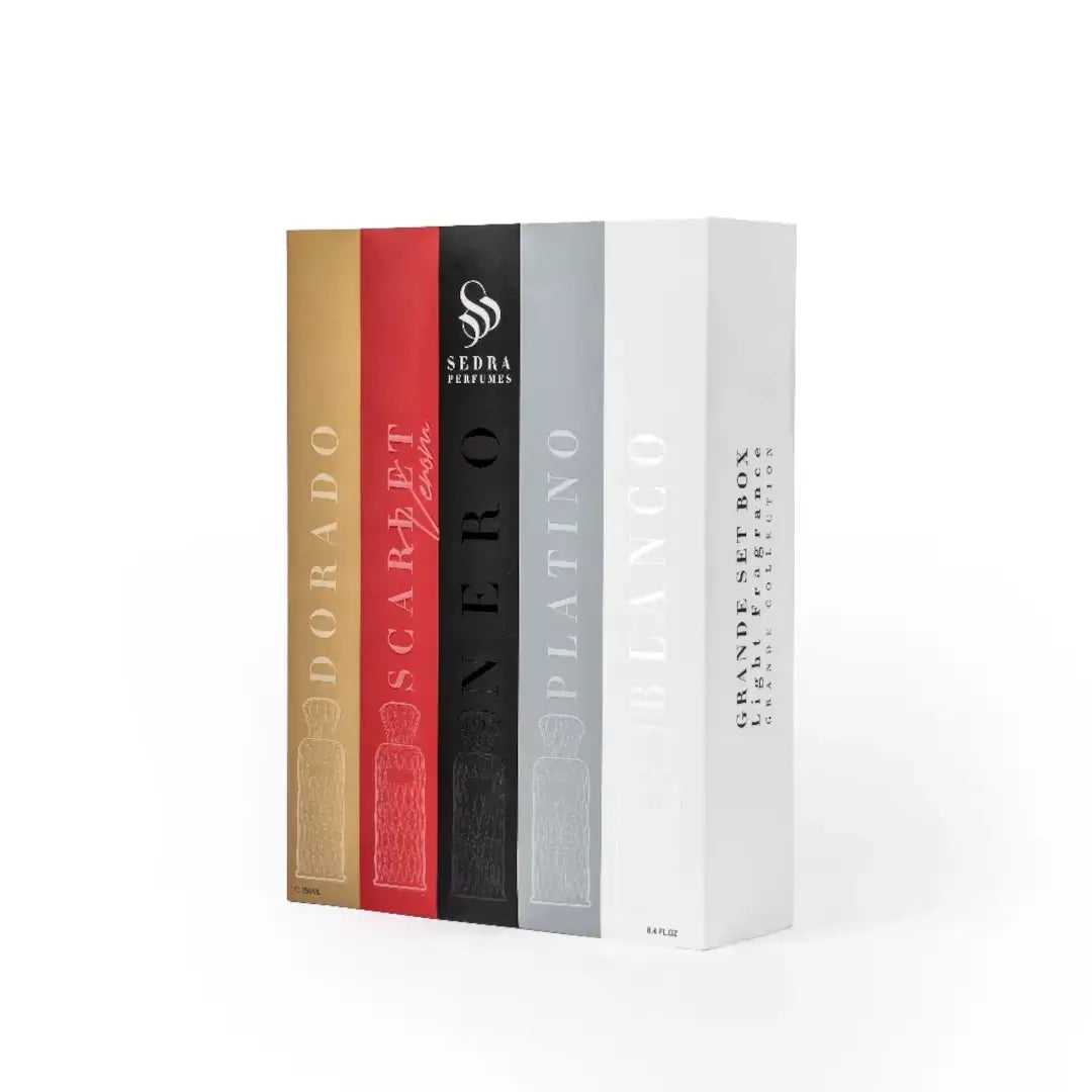 'Grande' set box on a white background with 'Sedra' branding