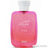 'Hawas For Her Pink' perfume bottle on a white background with 'Rasasi' branding featured by 'Arabiascents'