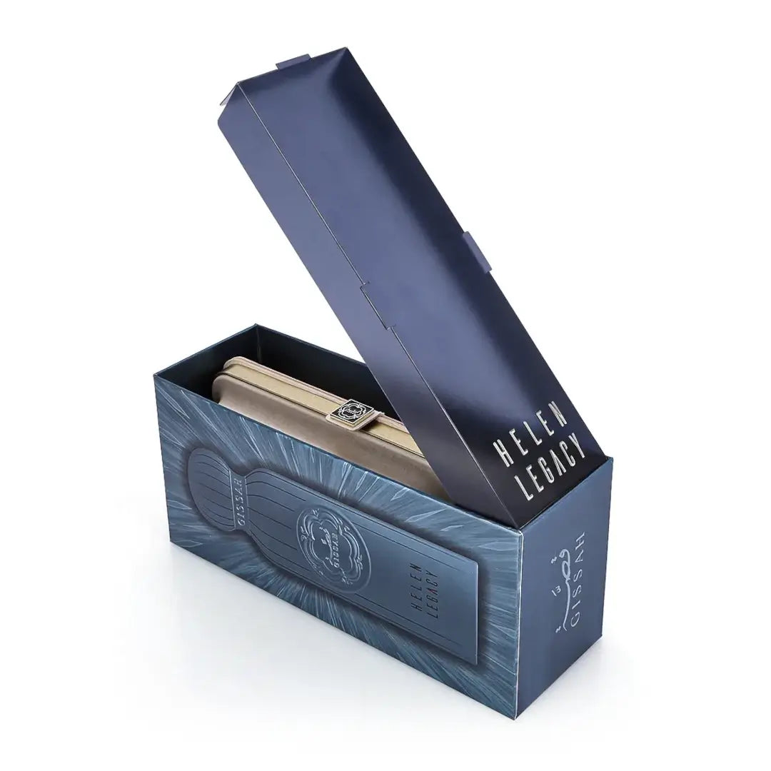 Gissah Helen Legacy perfume bottle and packaging on a white background