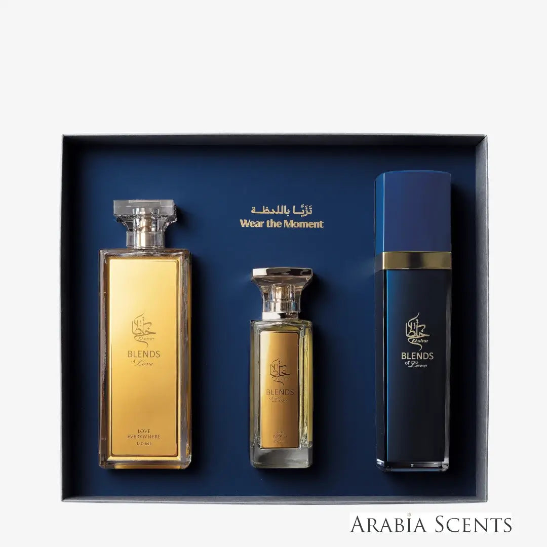 Liebe Festive Love Gift Set branded by Khaltat Blends of Love featured on 'ArabiaScents'
