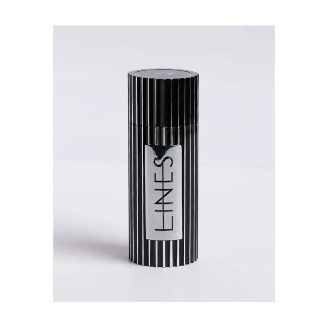 'Lines' perfume bottle in a white background with 'Oud Elite' branding