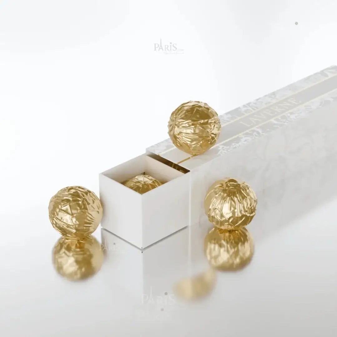 'Loyard Collection' bakhur & packaging in a white background with 'Laverne' branding