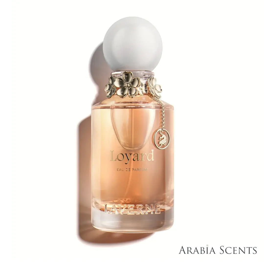 'Loyard' perfume bottle on a white background with 'Laverne' branding featured by 'Arabiascents'