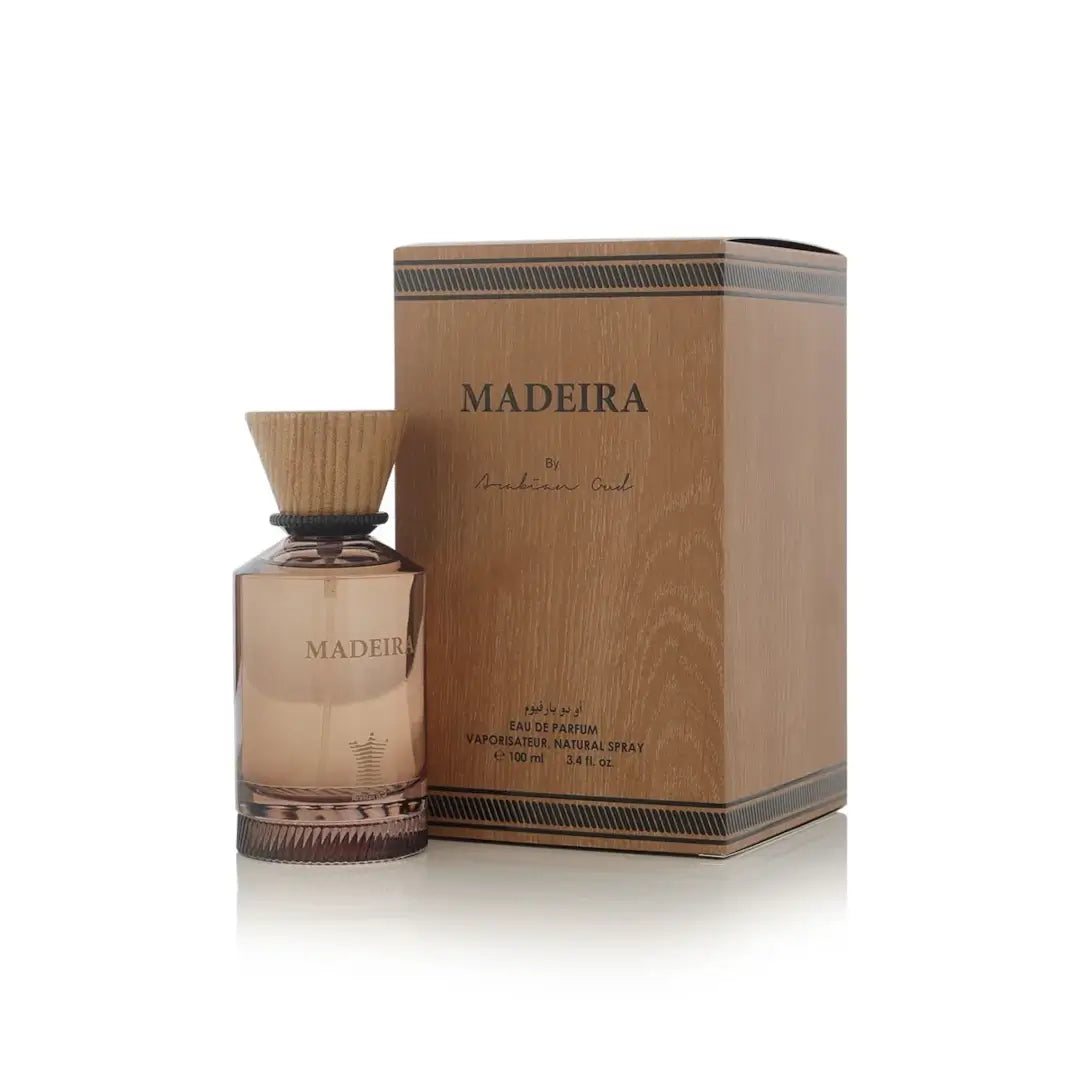 'Madeira' Eau de Parfum bottle and packaging branded Arabian Oud