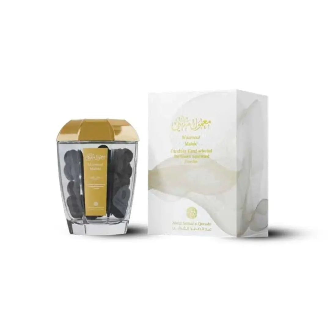 'Malaki Maamoul' packaging in a white background with 'ASQ' branding