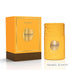 Marigold perfume bottle and packaging with 'Le Bonheur' branding on a white background featured by ArabiaScents