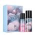 'Marshmallow Collection' perfume set with packaging and two bottles on a white background by Ateej