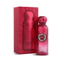 Red perfume bottle and packaging with 'Martinique Osmanthus' label on a white background with Gissah branding