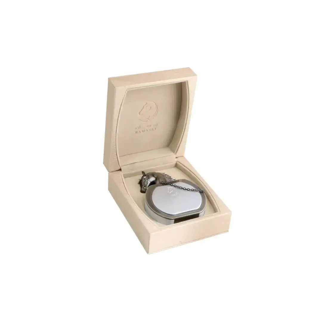 'Massar' perfume bottle in a box on a white background with 'Ramasat' branding