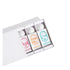 Set of Mini Summer Collection with different colored labels in a white box