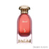 'Muscat' perfume bottle on a white background with 'Dkhoon Emirates' branding featured by 'Arabiascents'