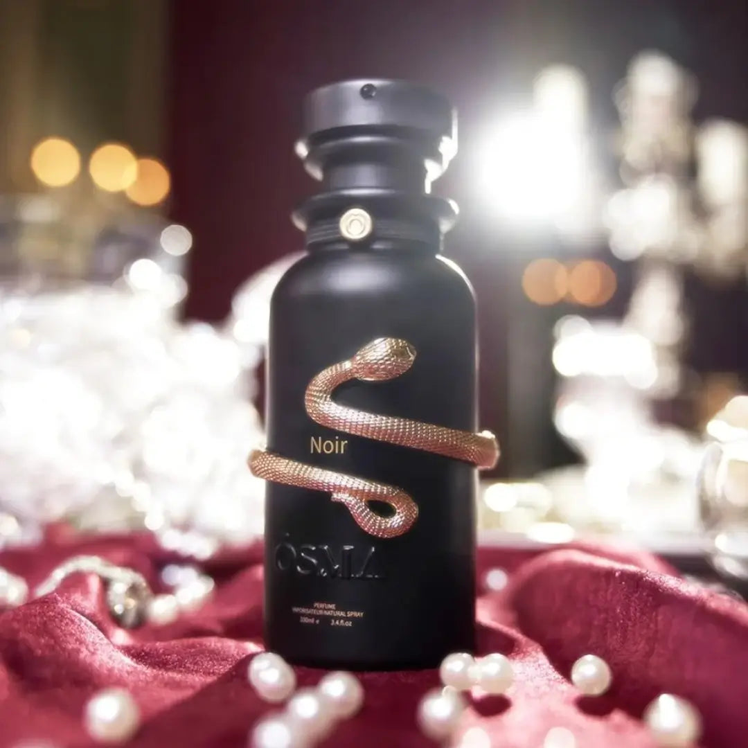 'Noir' perfume bottle with 'Osma' branding