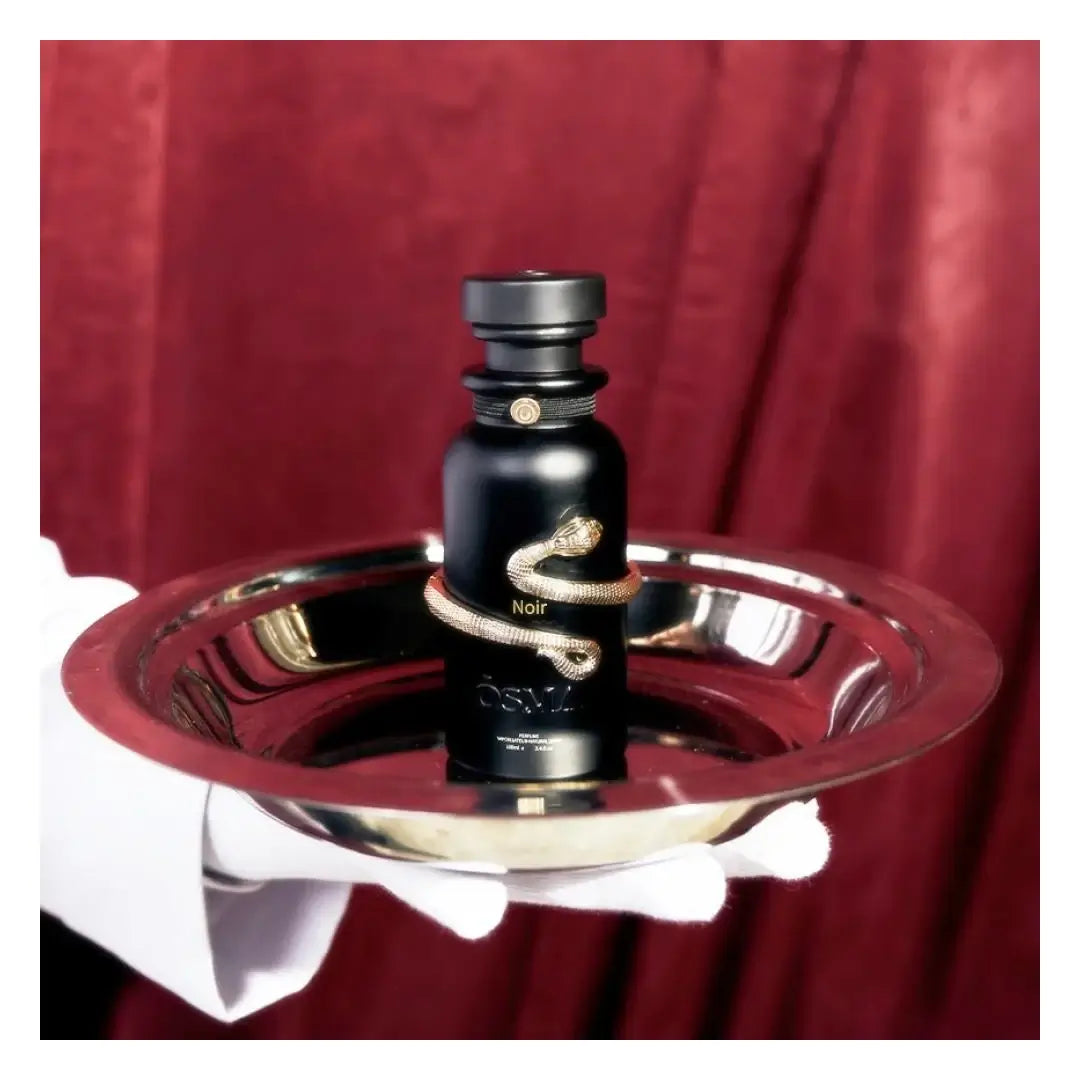 'Noir' perfume bottle with 'Osma' branding