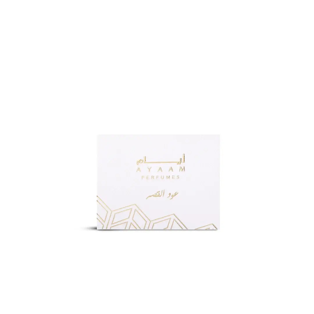 'Palace Oud Mamoul' packaging in a white background with 'Ayaam' branding