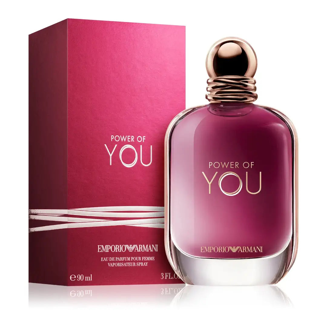Emporio Armani 'Power of You' perfume bottle and packaging on a white background