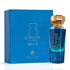 'Qurashi Blue Mixture' perfume bottle & packaging in a white background with 'Abdul Samad Al Qurashi' branding