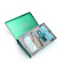 Set of four products in a green box with 'Raindrops' label branded Ajmal