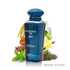 Blue perfume bottle labeled 'Remember Me Blue' by Le Bonheur with natural elements on a white background featured on ArabiaScents
