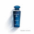 Blue perfume bottle labeled 'Remember Me Blue' by Le Bonheur on a white background featured by 'ArabiaScents'.