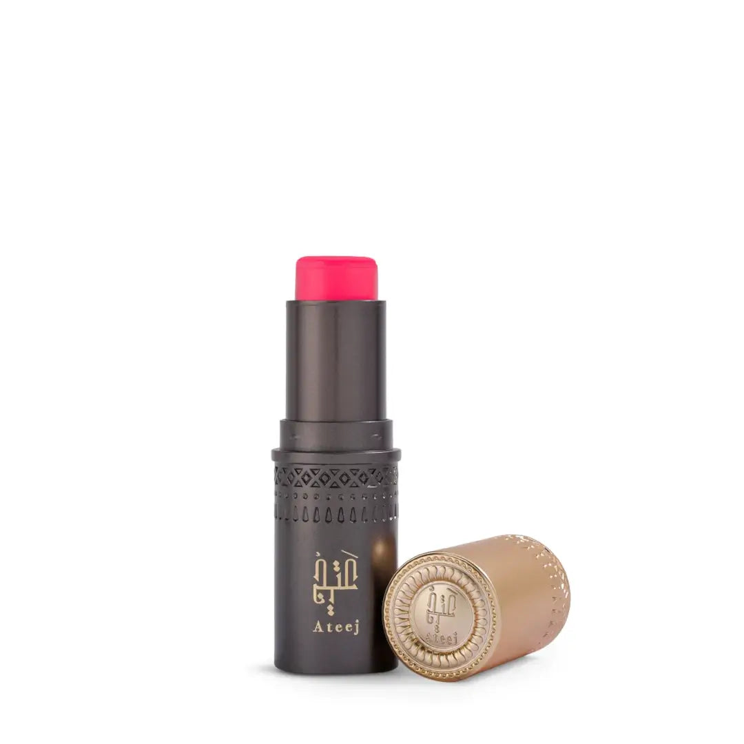 'Revan' solid perfume bottle in a white background with 'Ateej' branding