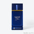 'Safari Blue' perfume bottle on a white background with 'ASQ' branding featured by 'Arabiascents'