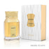 'Sandy' Gold perfume bottle and packaging with Le Bonheur branding on a white background featured by ArabiaScents