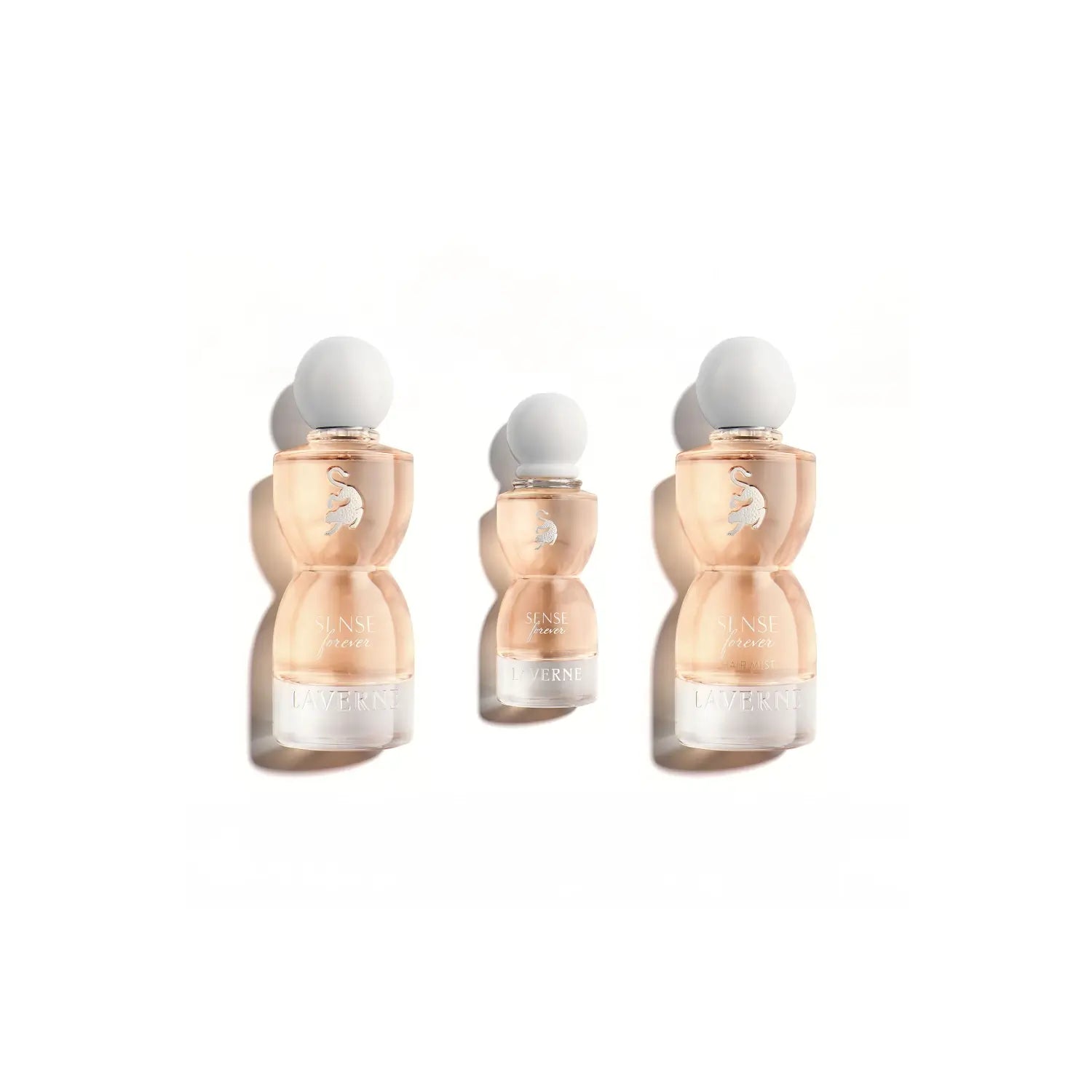 'Sense Forever' set in a white background with 'Laverne' branding